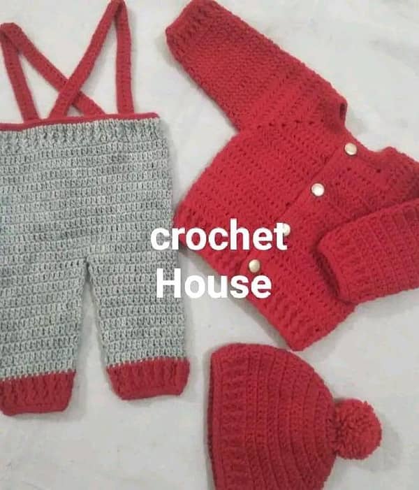 Crochet handmade romper for kids