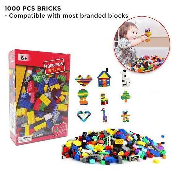 Lego Building Blocks Set with 1000 Pieces