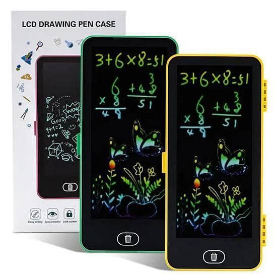 Kids' Writing Tablet with Pencil Box