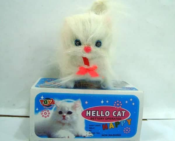 Musical Funny Walking White Cat For Fun