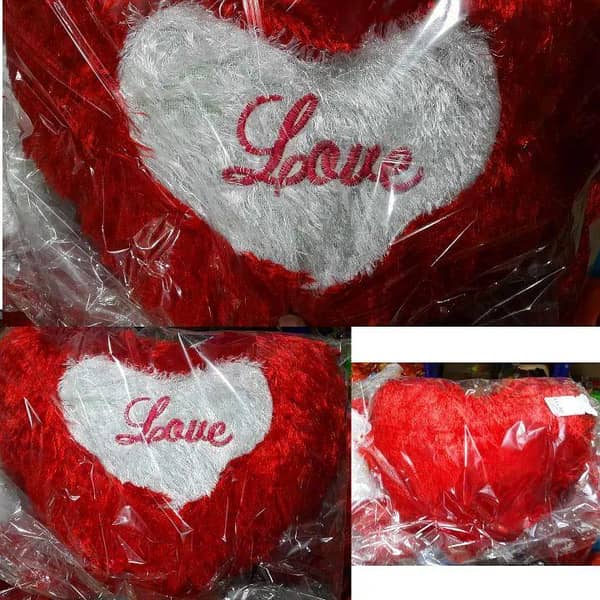 Fluffy Heart-Shaped Pillow