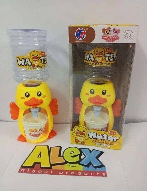 Little yellow duck dispenser set for kids