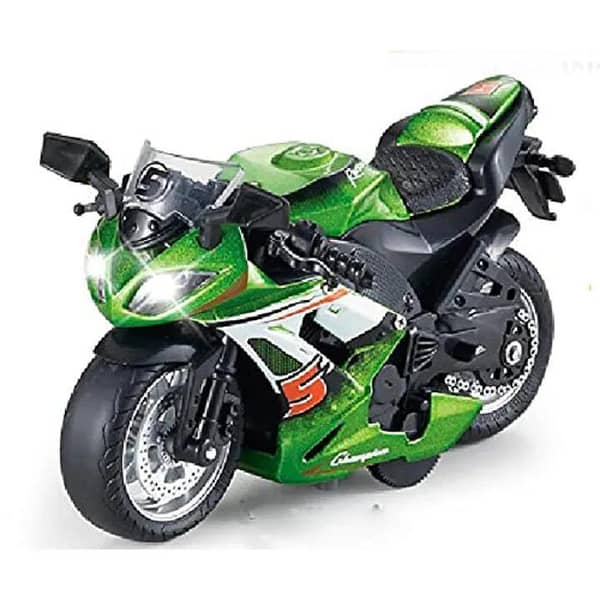 Super Classical Metal Bike Toy Pullback With Lights and Music