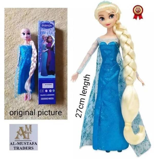 Frozen Elsa Enna Doll (Bendable material) 12 inches