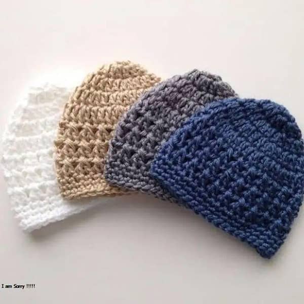 Winter Crochet Caps for Babies