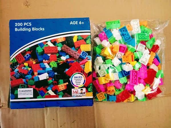200-Piece Lego Building Blocks Set for Kids in Pure Plastic