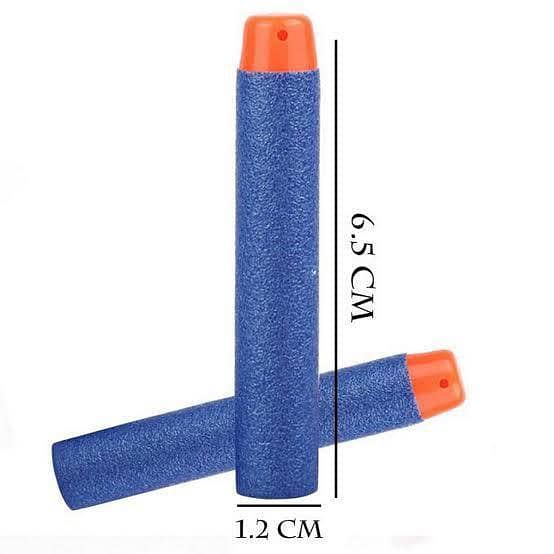 Soft Dart Stick-On Foam Nerf Refill Darts– 20 pcs – Blue