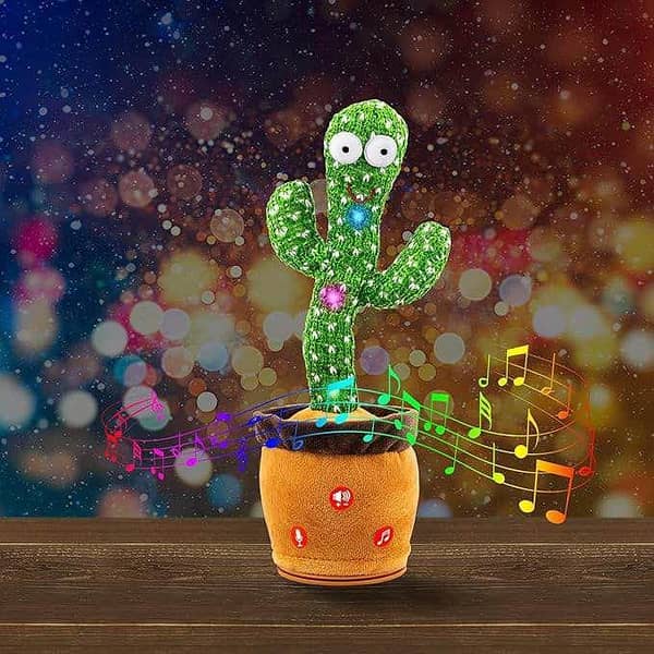 Dancing Talking Cactus Baby Toy - Records and Repeats Speech, Plays 120 Songs, Ideal for 3 to 6+ Year Olds, Perfect Gift for Valentine's Day and Easter - B10911