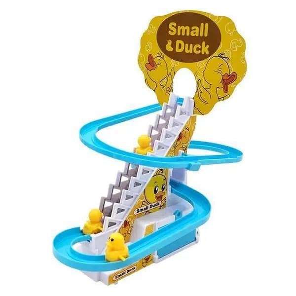 Cute duck stairs climbing electric toy block for kids