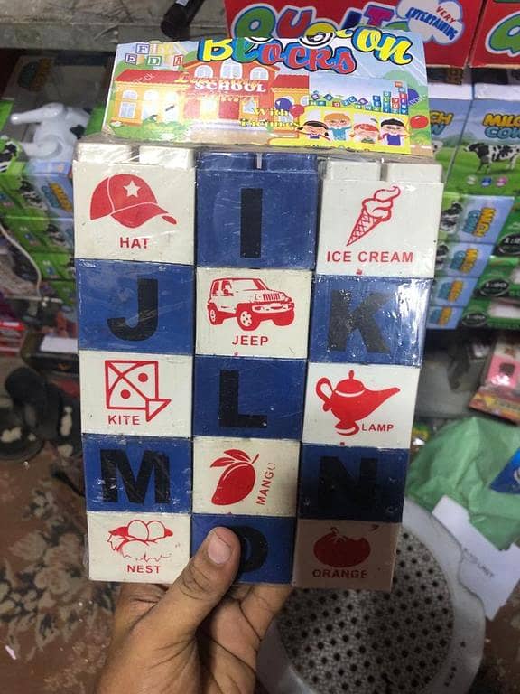 Educational ABC Blocks Set for Kids - Alphabets & Numbers for Learning