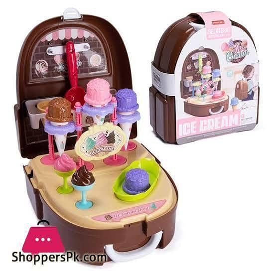 Ice Cream & Desert Bar Playset for Kids
