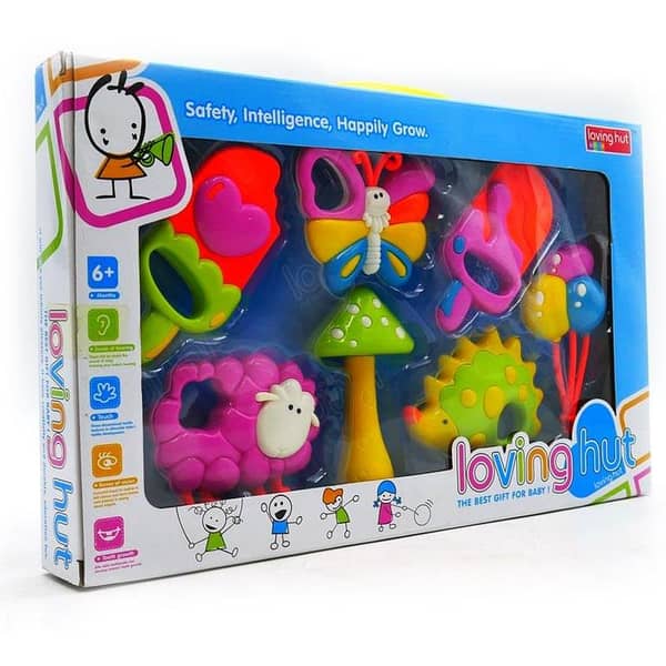 Loving Hut Rattle Set for Kids - 7 Pc