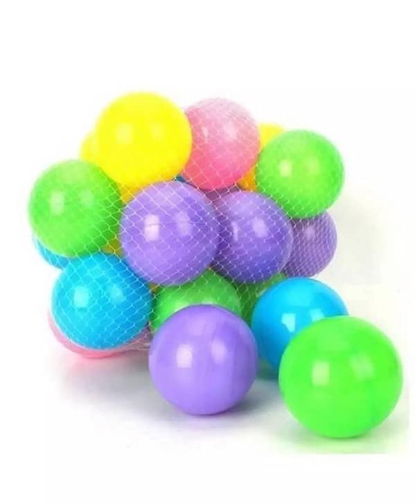 Set of 12 Multicolored Soft Plastic Balls for Kids