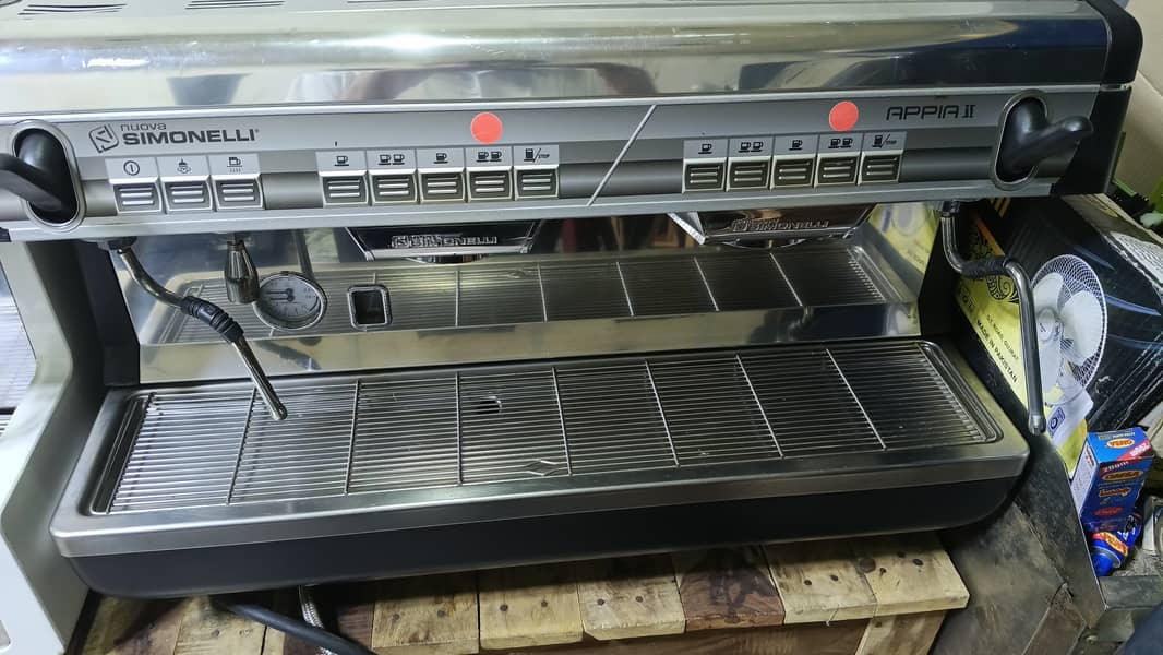 BRAND NUOVA, ORIGINAL ITALIAN COMMERCIAL, 2 HANDLES COFFEE MACHINE ...