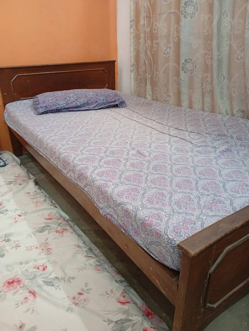single bed pure solid wood 1