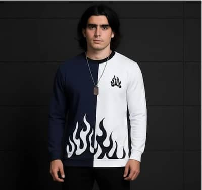 2 pcs man polyester printed Track suit