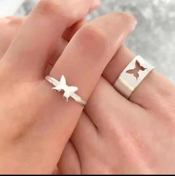 Butterfly Rings for Girls, Women, and Couples – Available in Three Colors