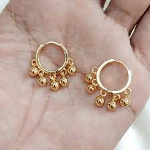 Rose Gold Bali Ball Earrings for Casual Wear – Long Lasting Polish for Girls and Women