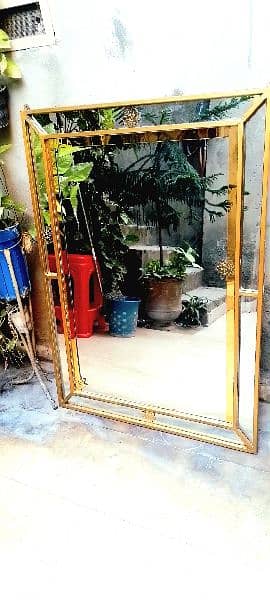 golden yellow Fancy mirror for sale