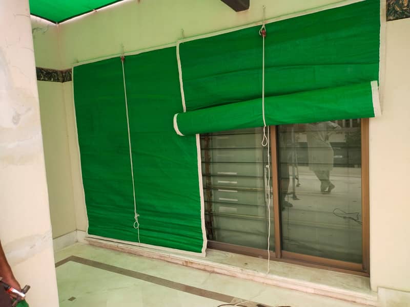 Folding blindes roller- Aritificial grass - Green net - parking shade 0