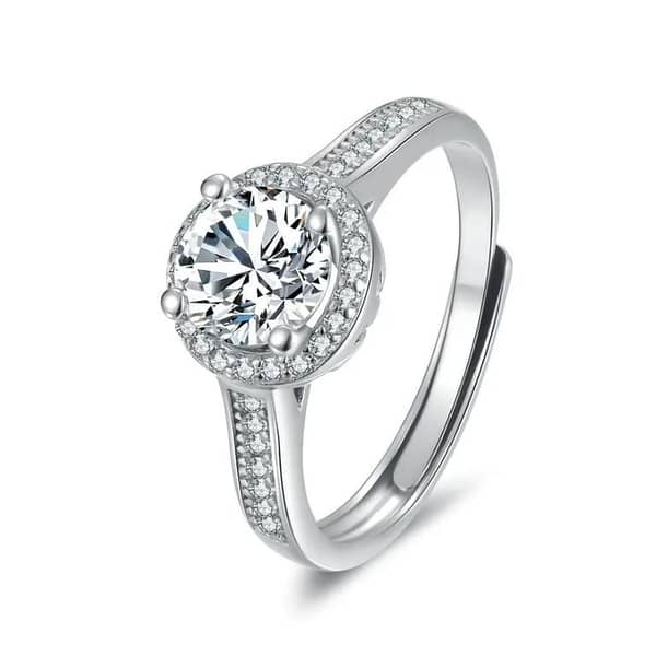 Moissanite Diamond Ring in S925 Silver