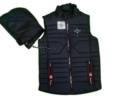 Men's Parachute Printed Sleeveless Jacket cash on delivery