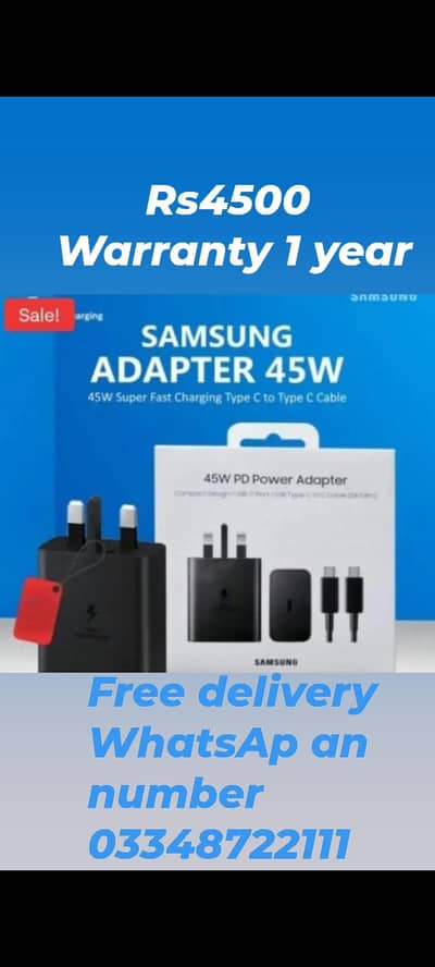 original Samsung charger 45w Vietnam import UAE  warranty 1 year