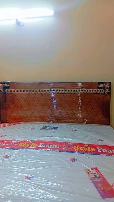 New  double bed without side tabless