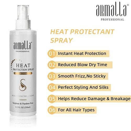 Armalla 250ml Original Heat Protection Spray - Sulfate and Paraben Free Hair Styling Treatment
