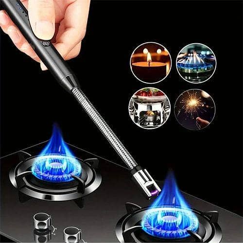 Rechargeable Arc Ligh-ter with LED Display, 360° Flexible Neck Flameless Grill Long Ligh-ters for Candle Aroma-therapy Camping BBQ Gas Stoves in pakistan