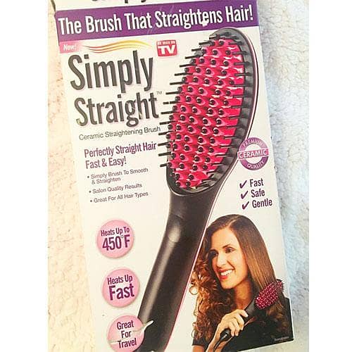 Simply Straight Ceramic Hair Straightening Brush