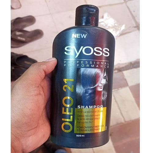 Syoss Oleo 21 Shampoo for Stressed, Straw Hair - 500ml