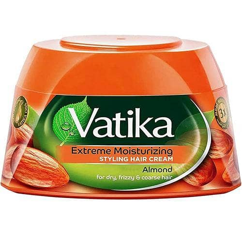 Vatika Naturals Almond Styling Cream for Dry and Frizzy Hair - 140ml