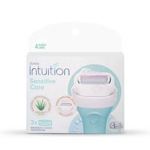 Schick Intuition Sensitive Care Blade Refills for Women, Set of 3