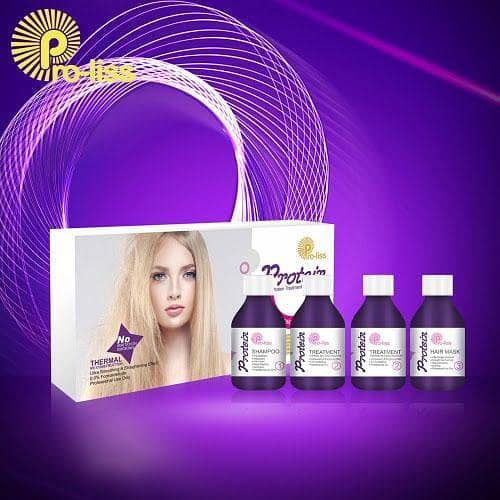 Pro-Liss Protein Therapy Mini Set: Brazilian Hair Straightening Keratin Treatment (100ml Each) in Pakistan
