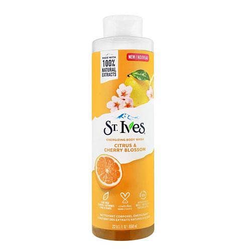 St. Ives Citrus & Cherry Blossom Energizing Body Wash - 650ml - Imported