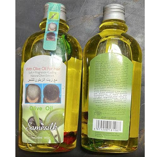 Imported Olive Oil for Hair Care - 250ml Natural Extract with Lasting Fragrance