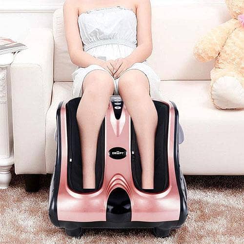 Electric Shiatsu Foot and Calf Massager for Pain Relief - Model in Pakistan