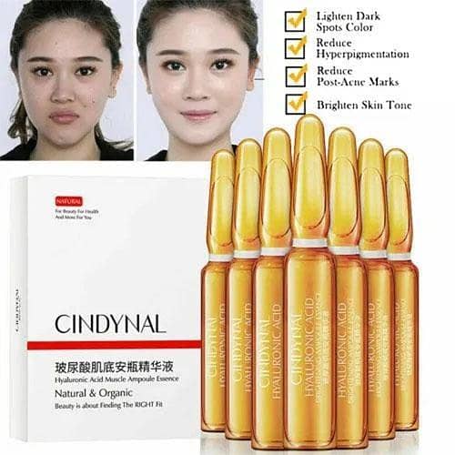 Cindynal Hyaluronic Acid Ampoule Essence: Moisturizing and Anti-Aging Serum in Pakistan