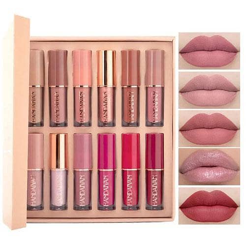 Handaiyan 12-Piece Matte Liquid Lip Gloss Set in Pakistan