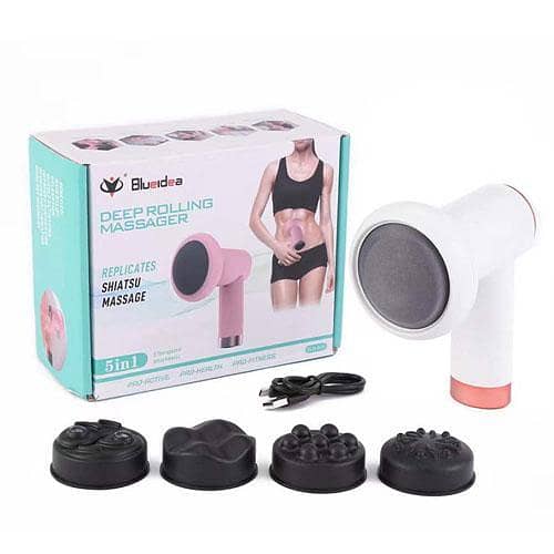 Blue-idea 5-in-1 Rechargeable Deep Rolling Massager Machine in Pakistan