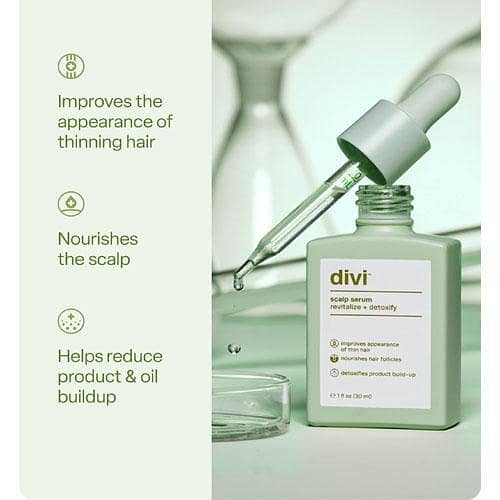 Divi Scalp Serum 30ml for Thinning Hair - Clinically Tested with Amino Acids, Caffeine & Rosemary Oil for a Healthy Scalp and Fuller Hair