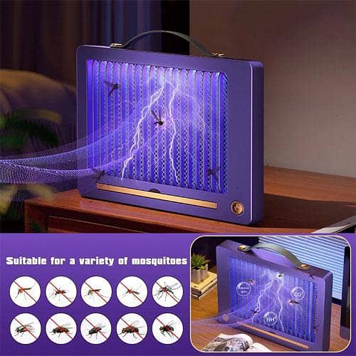 Portable LED Mosquito Killer Lamp - Electric Shock Bug Catcher for Outdoor Use
