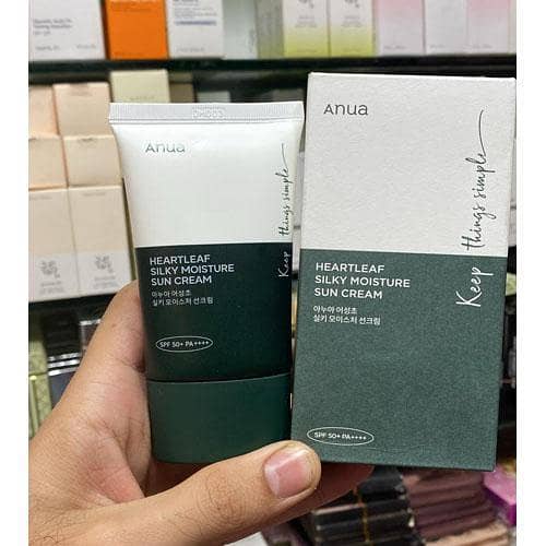 Anua Heart-leaf Silky Moisture Sun Cream SPF50, 50ml | Available in Pakistan