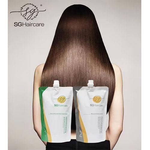 SG Haircare Protein and Biotin Straightening and Rebonding Kit - 800ml Each in Pakistan