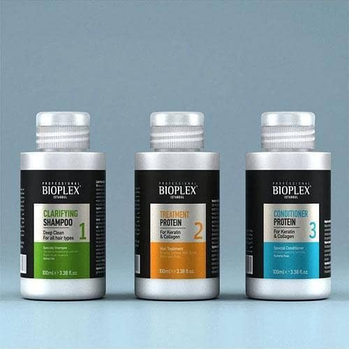 Bioplex 3-Step Keratin Hair Repair Kit - 100ml Each - Original and Damaged Hair Treatment in Pakistan
