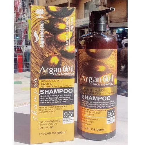 Lightness Morocco Argan Oil Anti Hair Fall & Renewal Shampoo 900ml