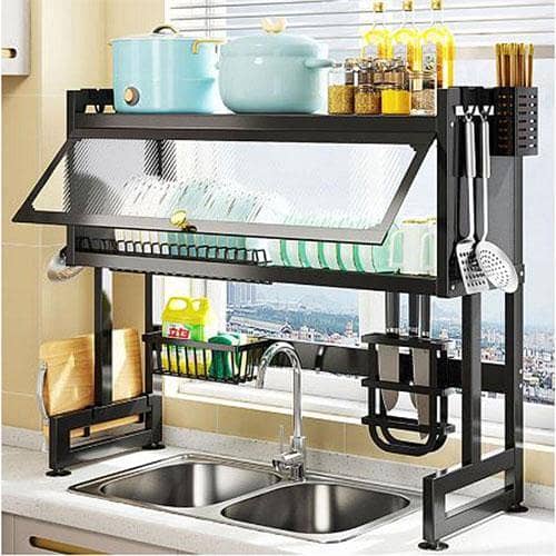 85cm Kitchen Dish Rack with Cabinet for Efficient Storage