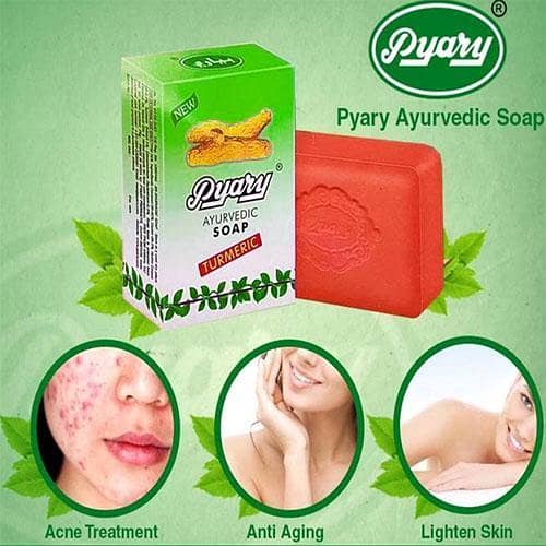 Pyary Turmeric Handmade Ayurvedic Soap 75g - Original (Made in India)