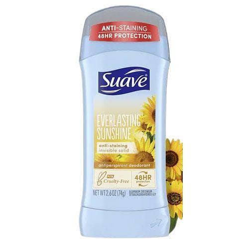 Suave Everlasting Sunshine Invisible Solid Deodorant Stick 74g